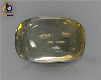 NATURAL UNHEATED UNTREATED  Yellow Sapphire / Pukhraj 3.18 cts. ( 67309 )